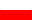 Landesflagge von Polen.